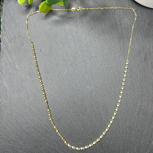 Delicate Gold Diamanté Necklace