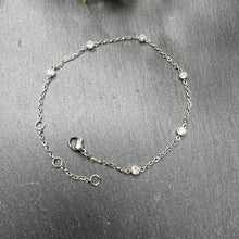 Load image into Gallery viewer, Small Stone Diamanté Station Bracelet