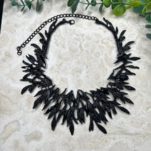 Load image into Gallery viewer, Black Feather Necklace