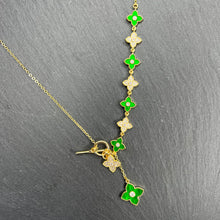 Load image into Gallery viewer, Gold Blossom Lariat Necklace