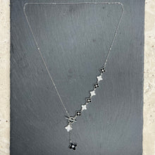 Load image into Gallery viewer, Silver Blossom Lariat Necklace