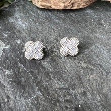 Load image into Gallery viewer, Diamanté Clover Studs
