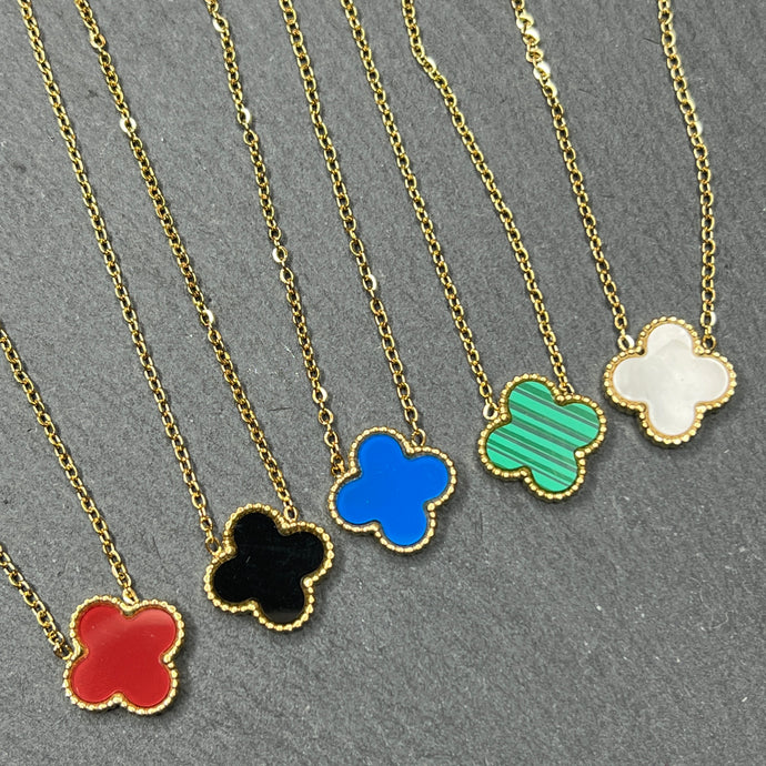 Gold Clover Pendant Necklace